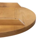 Rustic Pine Solid Wood Table Top Round Detail