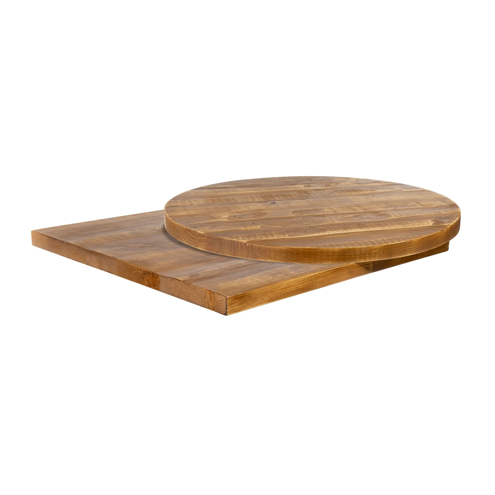 Rustic Pine Solid Wood Table Top Round and Square