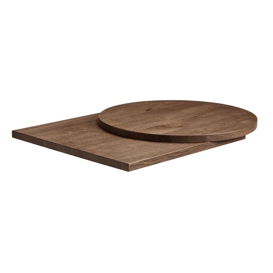 rustic solid oak table top smoked