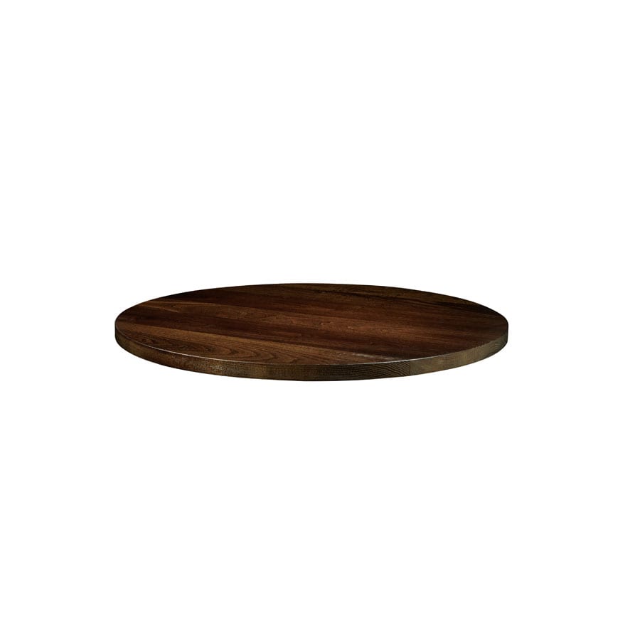 Solid Ash - Dark Walnut - 60cm dia
