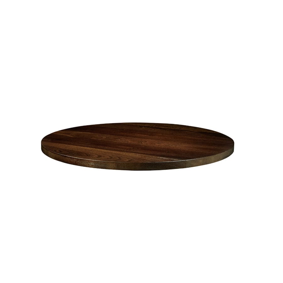Solid Ash - Dark Walnut - 75cm dia