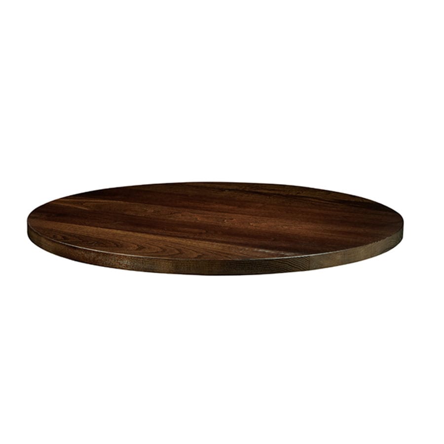 Solid Ash - Dark Walnut - 120cm dia