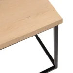 Warrington Coffee Table Extra White Black Base Detail 1