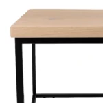 Warrington Coffee Table Extra White Black Base Detail 2