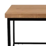 Warrington Coffee Table Rustic Antique Black Base Detail 2