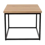 Warrington Coffee Table Square Extra White Black Base Side