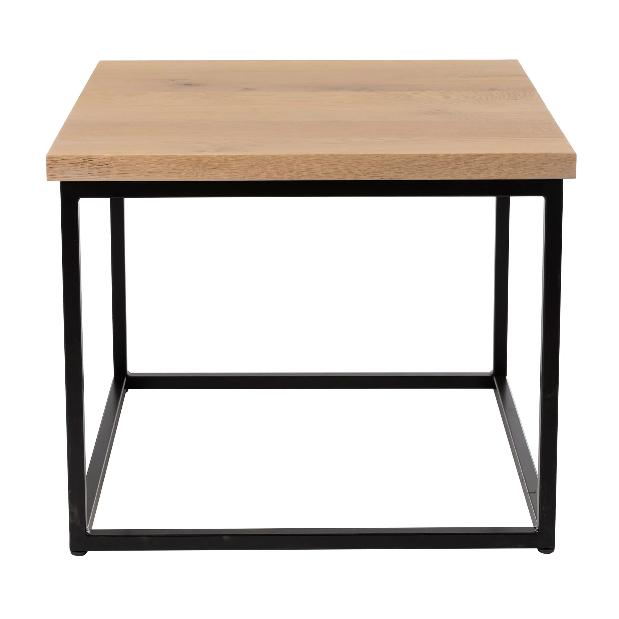 Warrington Coffee Table Square Extra White Black Base Side