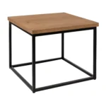Warrington Coffee Table Square Rustic Antique Black Base