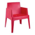 Box Armchair Red