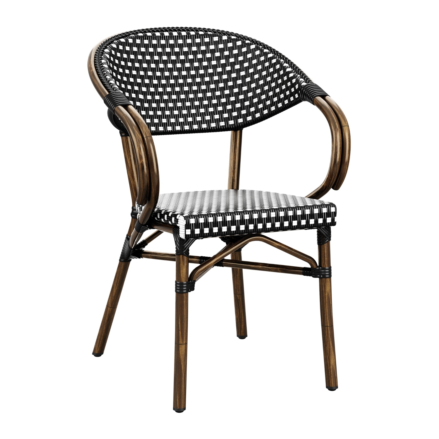 Panda Armchair Black And White (2)