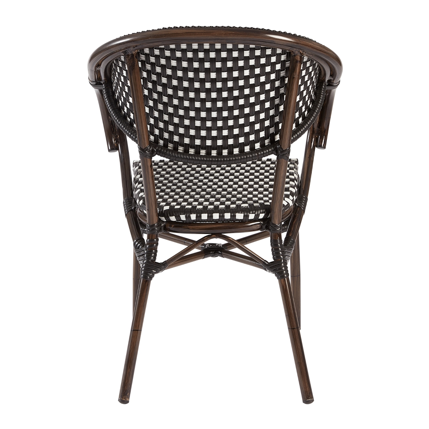 Panda Armchair Black And White Back (2)