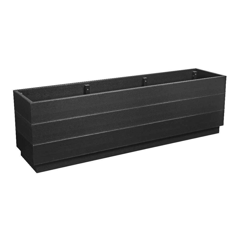Eko Large Planter Low Black