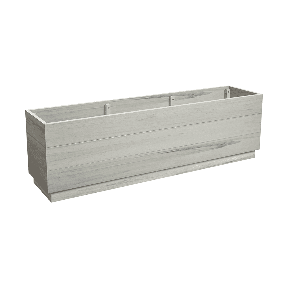 Eko Large Planter Low Whitewash
