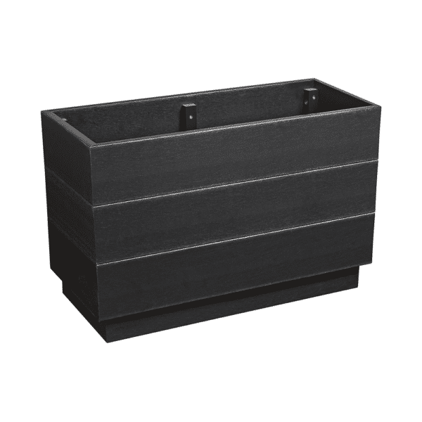 Eko Medium Planter Low Black