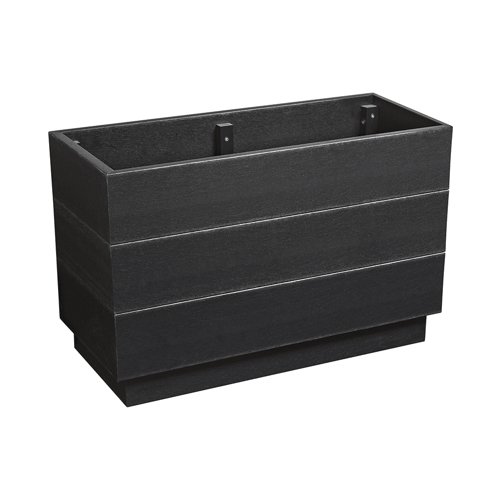 Eko Medium Planter Low Black