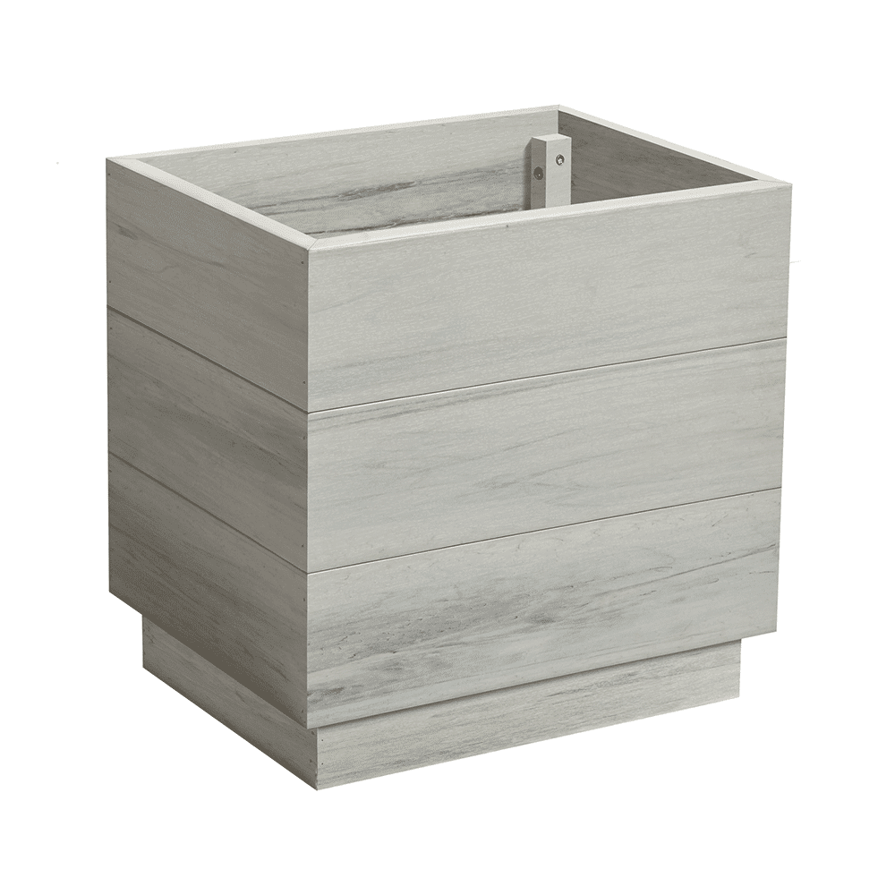 Eko Small Planter Low Whitewash