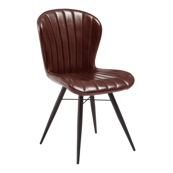 001 Za.2303c Lars Side Chair Claret Red Front
