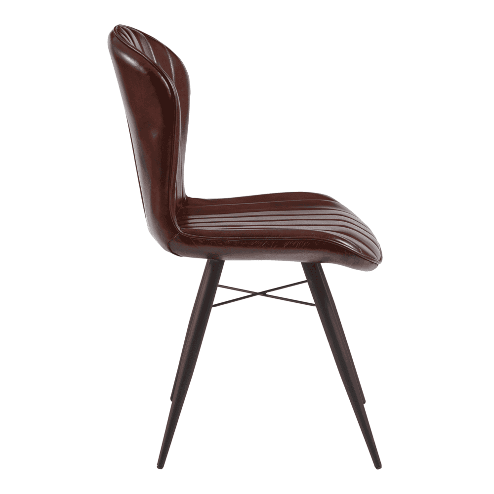 002 Lars Side Chair Claret Red Side