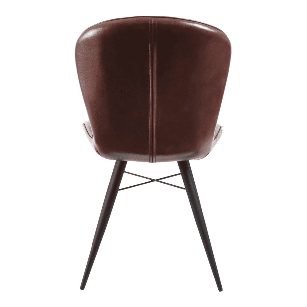 003 Lars Side Chair Claret Red Back