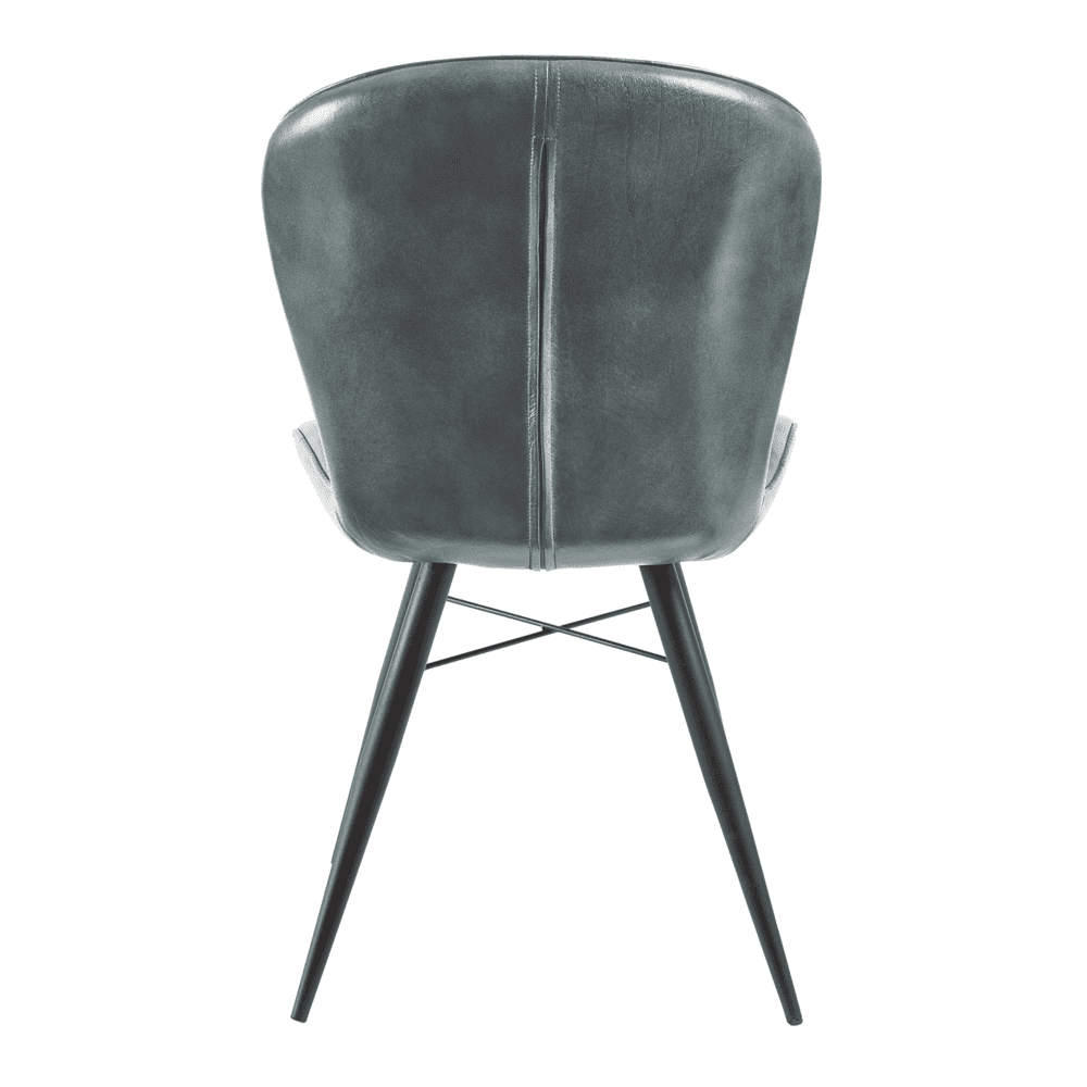 008 Lars Side Chair Steel Grey Back