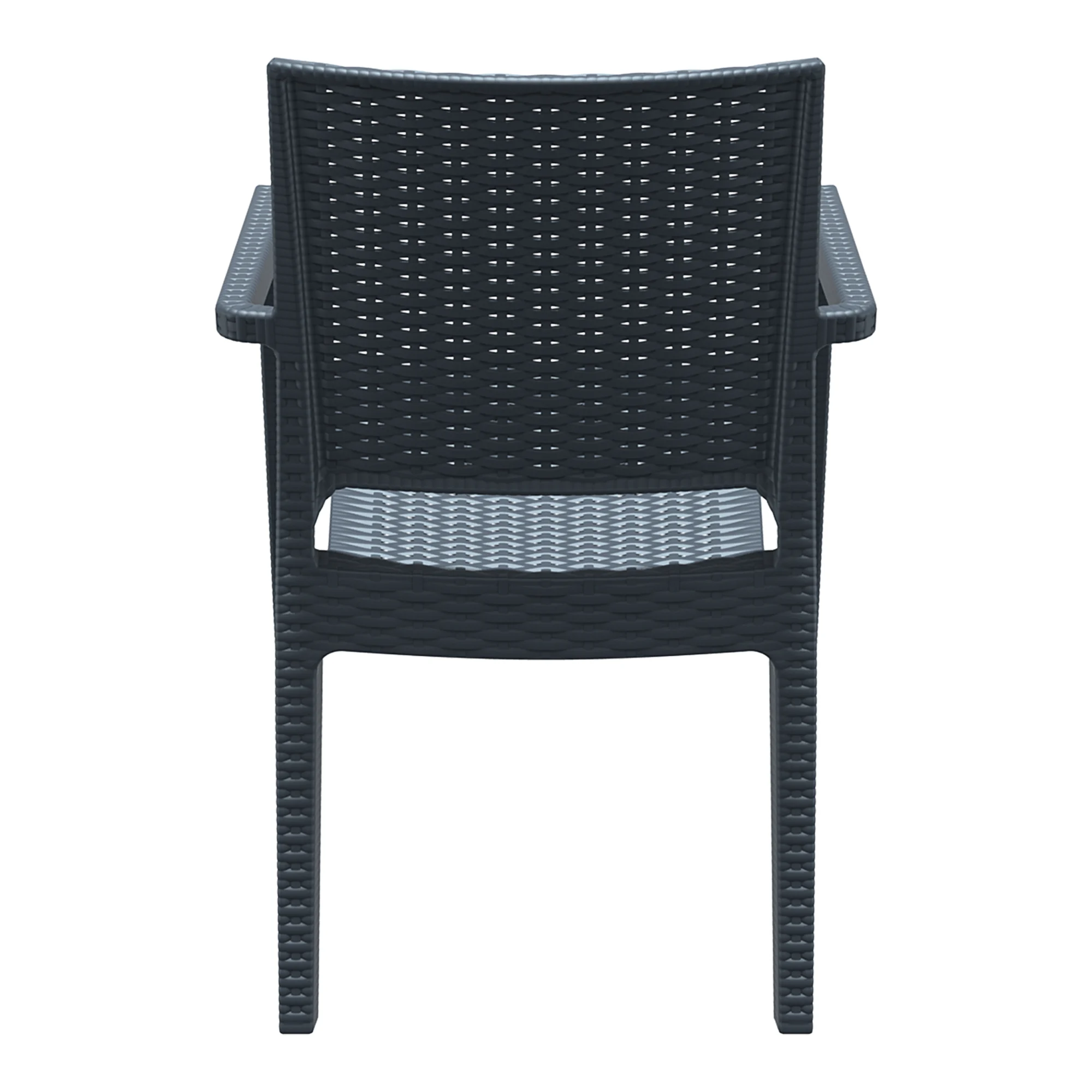 Ibiza Armchair Dark Grey Back