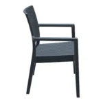 Ibiza Armchair Dark Grey Side