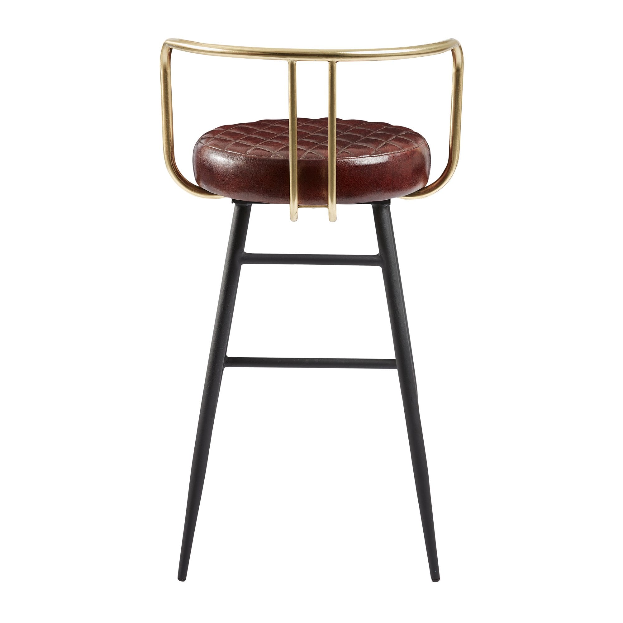 Aulenti Cocktail Bar Stool- Claret Red Leather | BFD2310ST | 