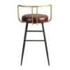 Aulenti Cocktail Bar Height Stool Back