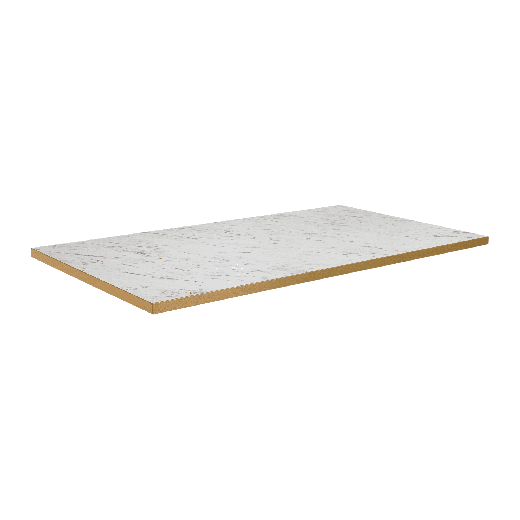 Omega Laminate Table Top - White Carrara Marble - 120cm x 70cm