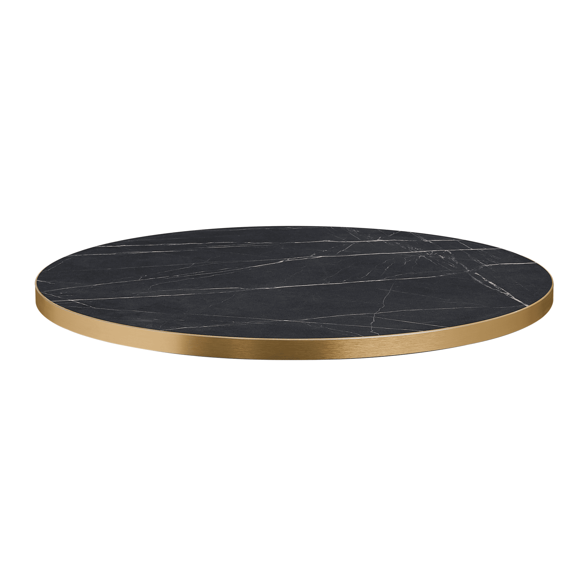 Omega Laminate Table Top - Black Marble - 60cm dia
