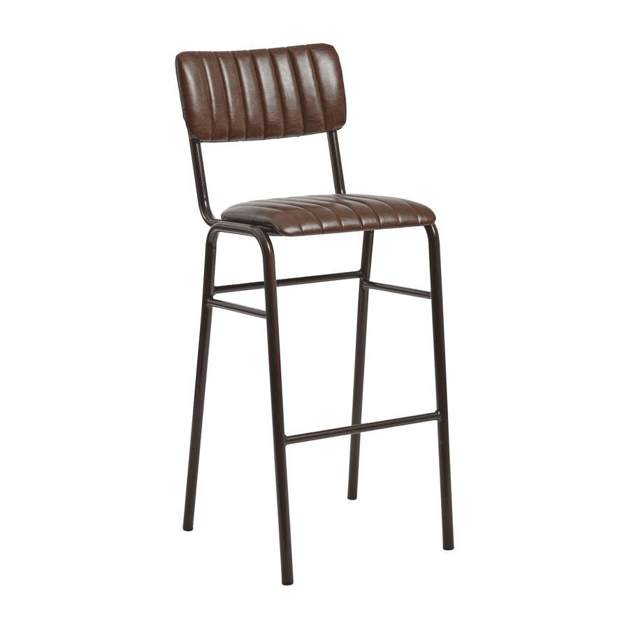 TAVO Stacking Bar Stool - Vintage Brown