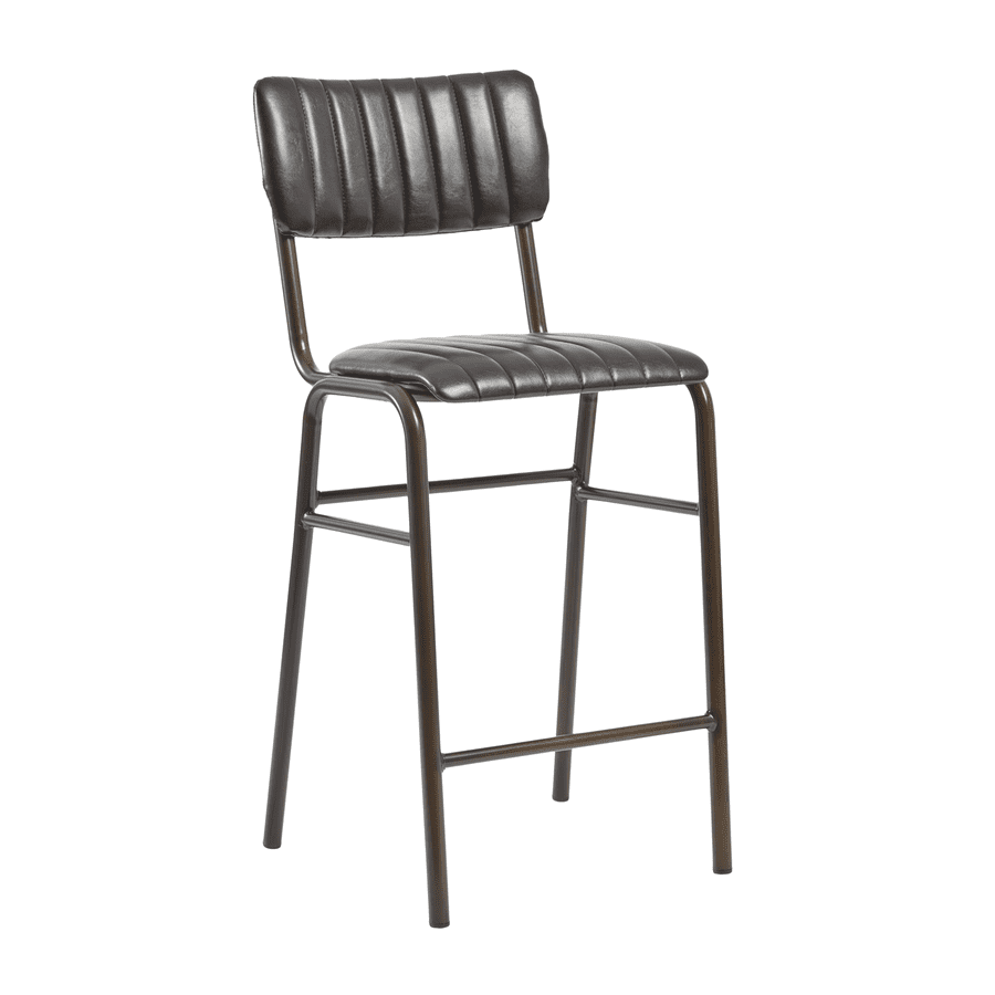 TAVO Stacking Mid Bar Stool - Vintage Black