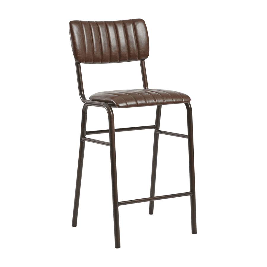 TAVO Stacking Mid Bar Stool - Vintage Brown