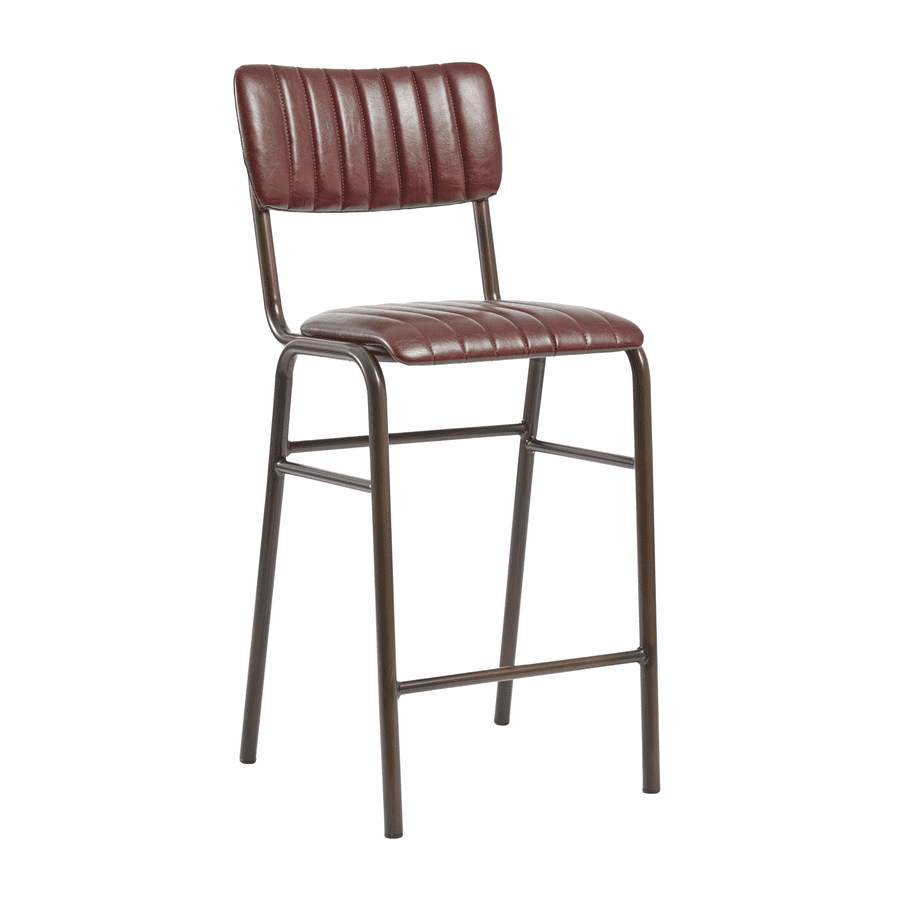 TAVO Stacking Mid Bar Stool - Vintage Red