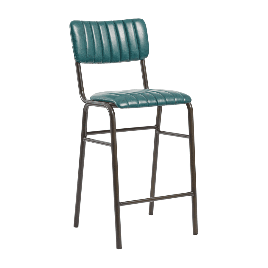 TAVO Stacking Mid Bar Stool - Vintage Teal