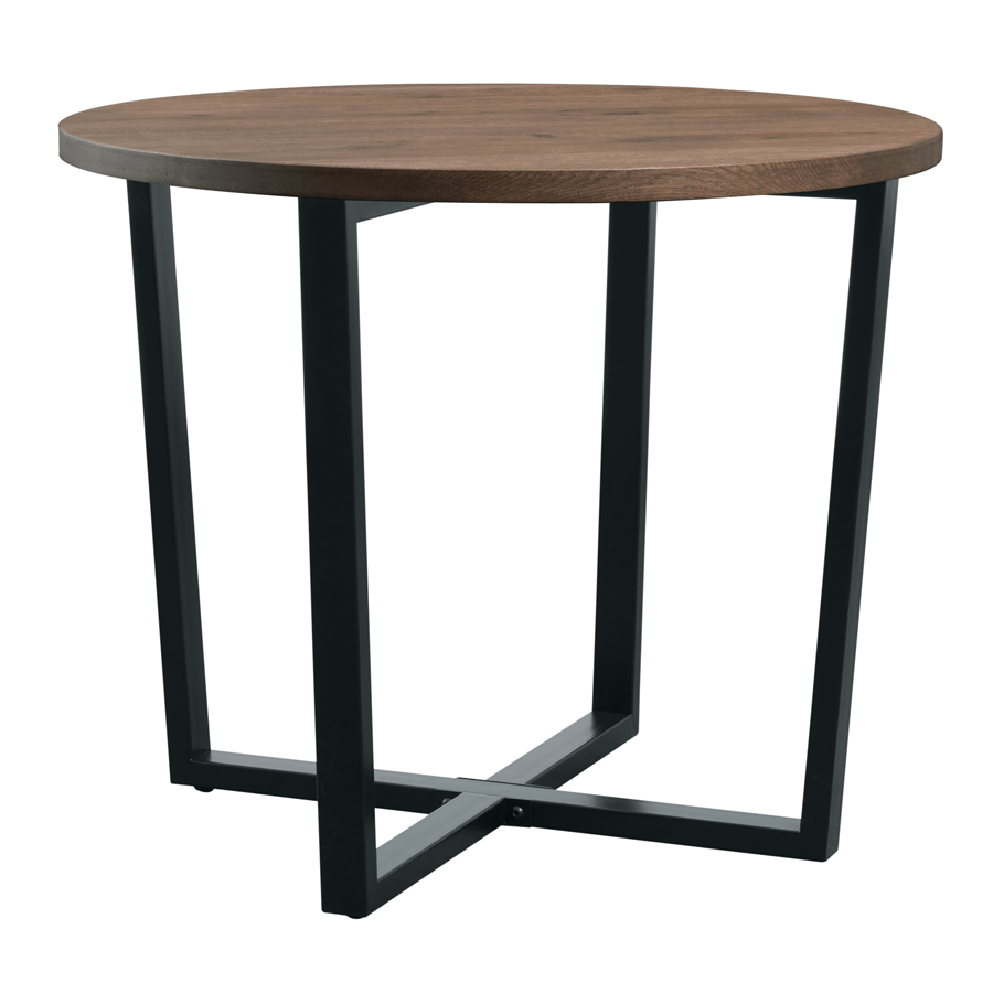 Barnes Dining Table - Rustic 'Smoked' - 90cm Dia