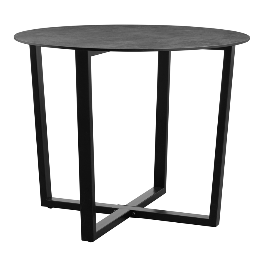 Bourne Dining Table - Metallic Anthracite - 90cm Dia