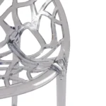 Crystal armchair clear transparent detail