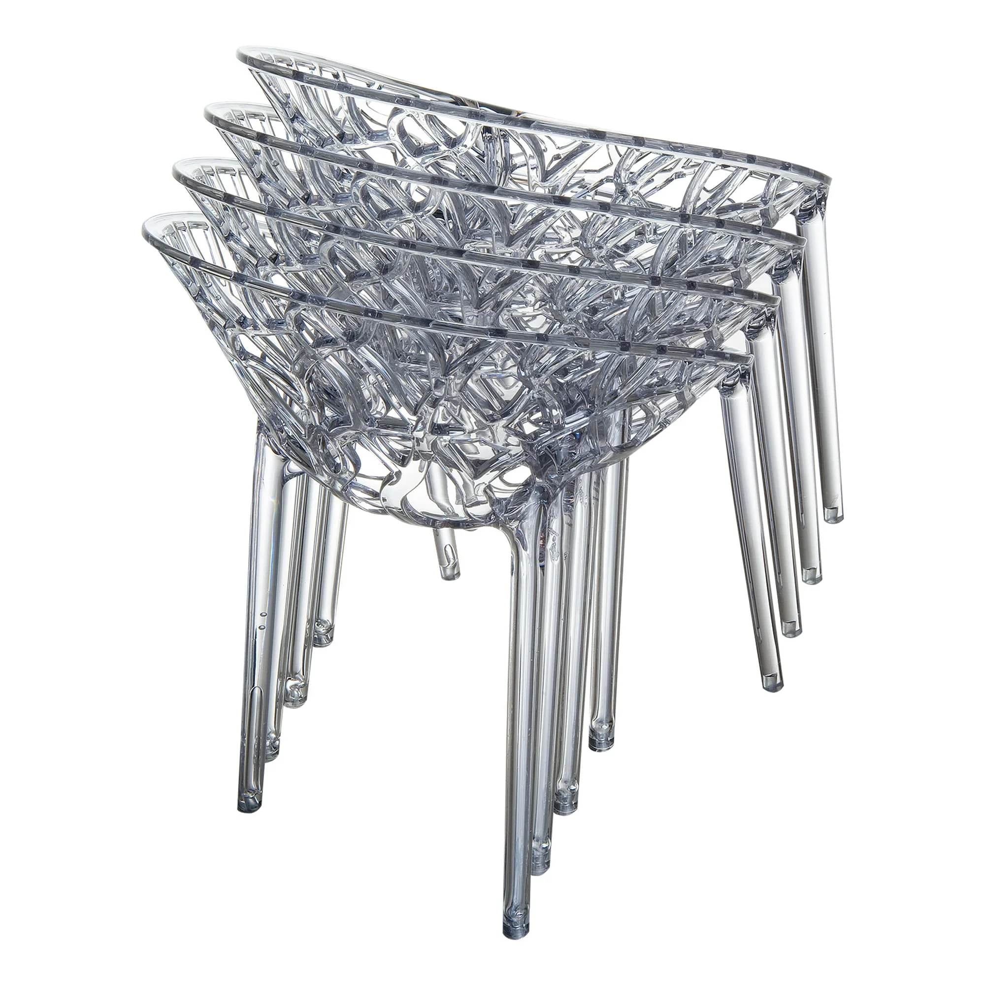 Crystal armchair stacked
