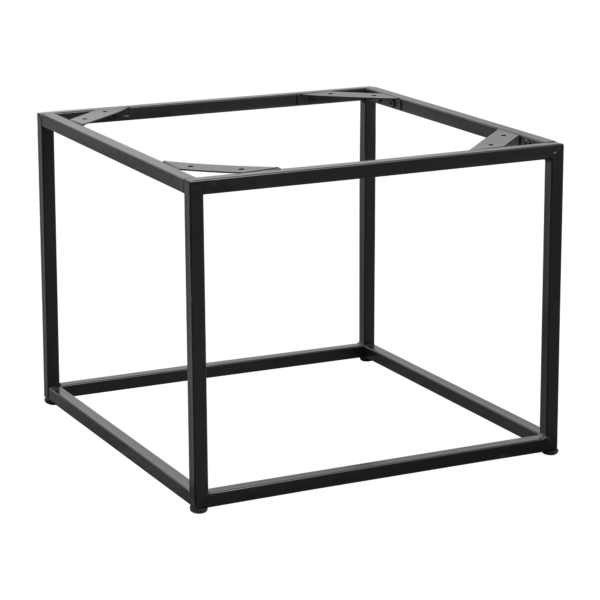 Quarto Coffee Height Table Base Square Black