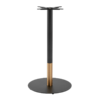 Boston Sleek Bar Height Table Base Round Large Black And Gold