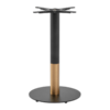 Boston Sleek Dining Height Table Base Round Small Black And Gold