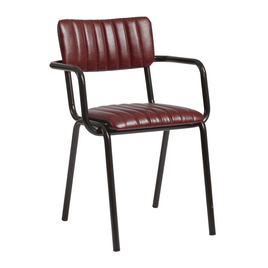 TAVO Stacking Arm Chair - Vintage Red