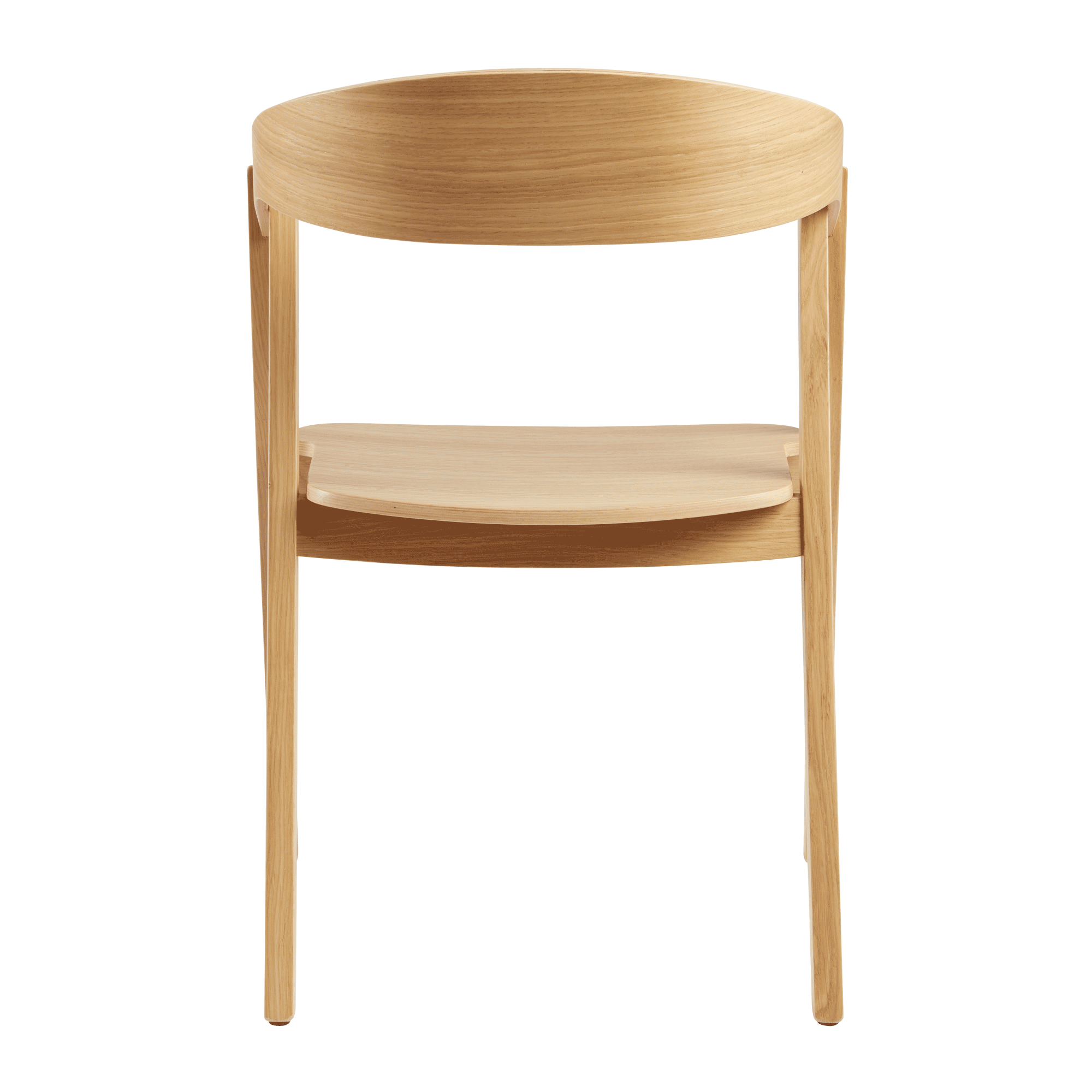 Luca Armchair Natural Oak Back
