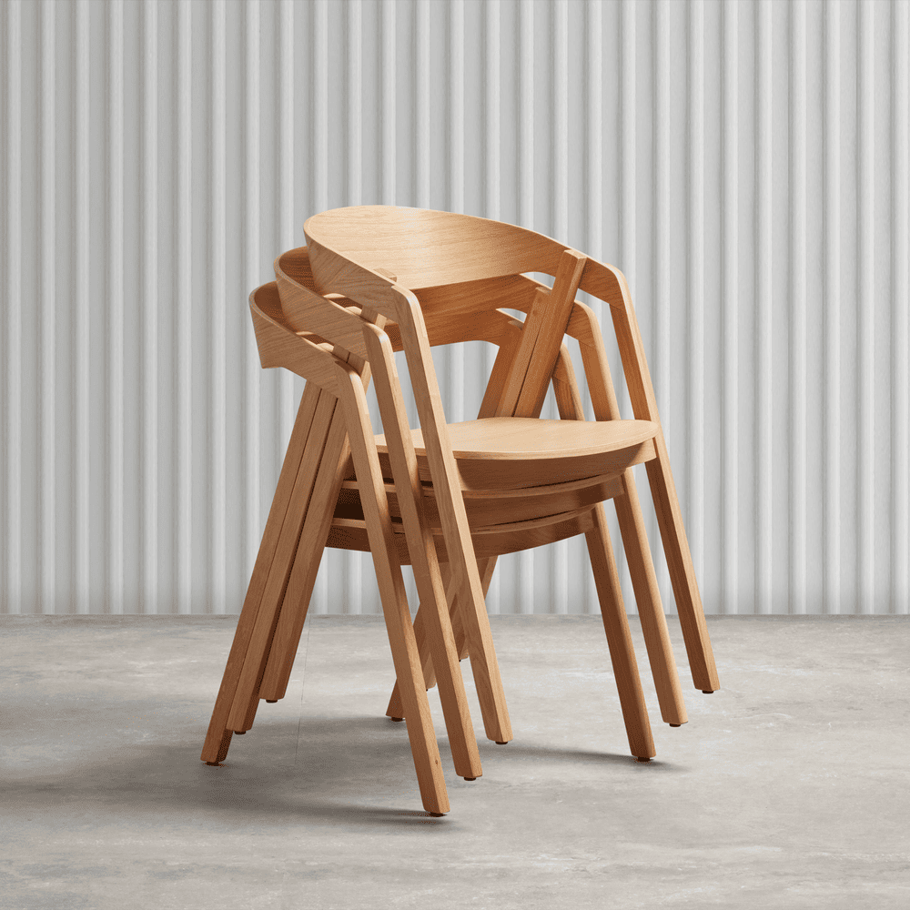Luca Stacking Side Chair Studio 2 Square