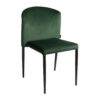 Veneto Stacking Side Chair Green Velvet