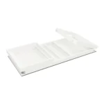 004 Flow Dining Table White Frame White Table Top Detail 2