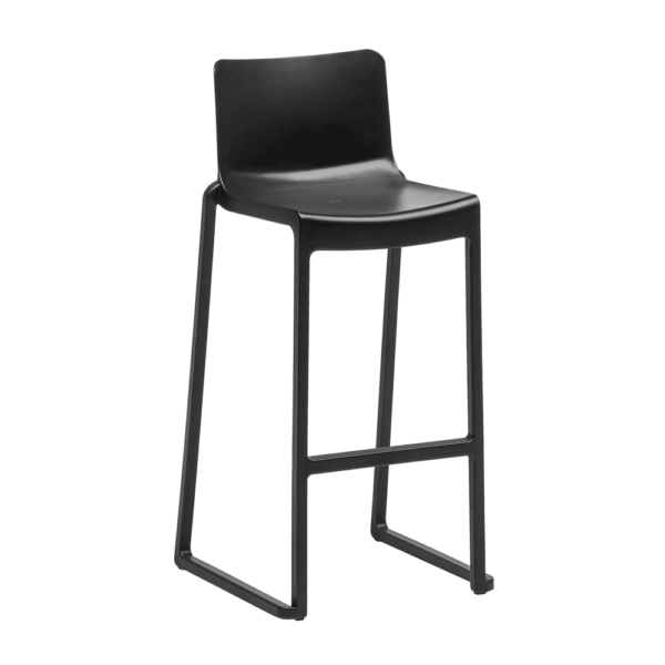 Kasar Stacking Bar Stool Black