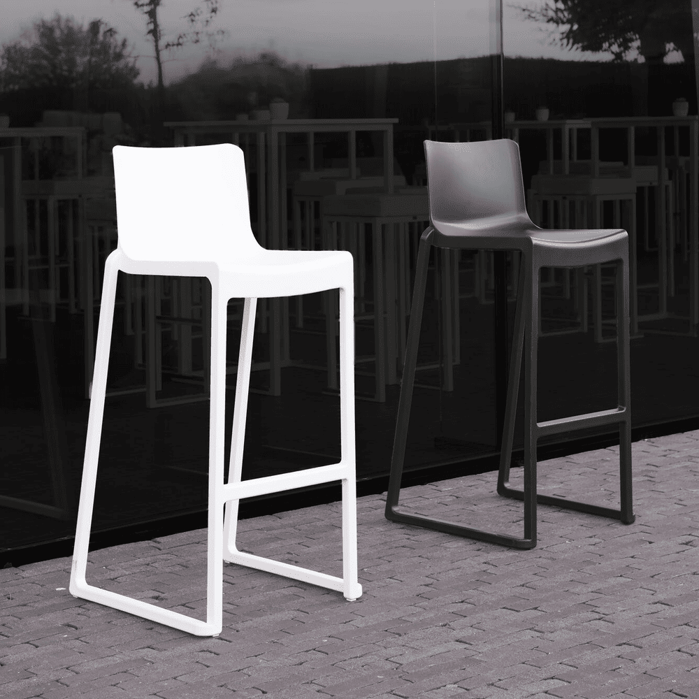 Kasar Stacking Bar Stool White Insitu 1