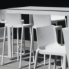 Kasar Stacking Bar Stool White Insitu 3